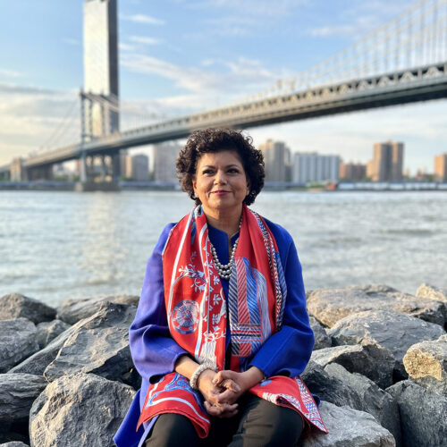 Chandrika Tandon by NYC Bridge